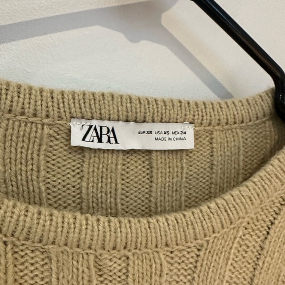 Zara crop knit top xs - Picture 5 of 5